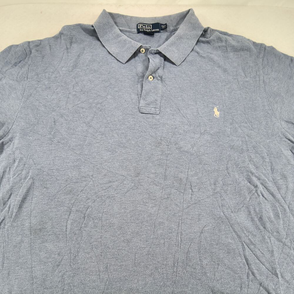 Polo by Ralph Lauren Short Sleeve Collared Polo Shirt Mens Size 2XLT Blue White